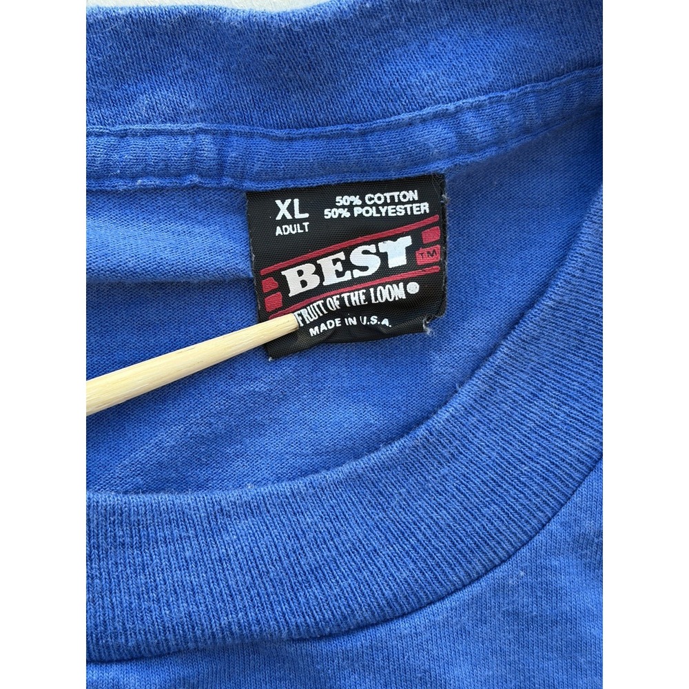 Men's Vintage Best Fruit T-Shirt Blue San Diego XL Single Stitch 90s Hotel Tree - Picture 3 of 11
